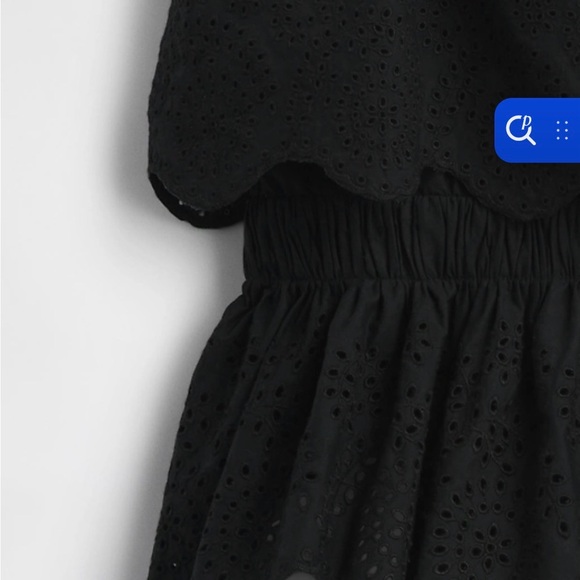 Poplin Eyelet Ruffle Top - Picture 3 of 6